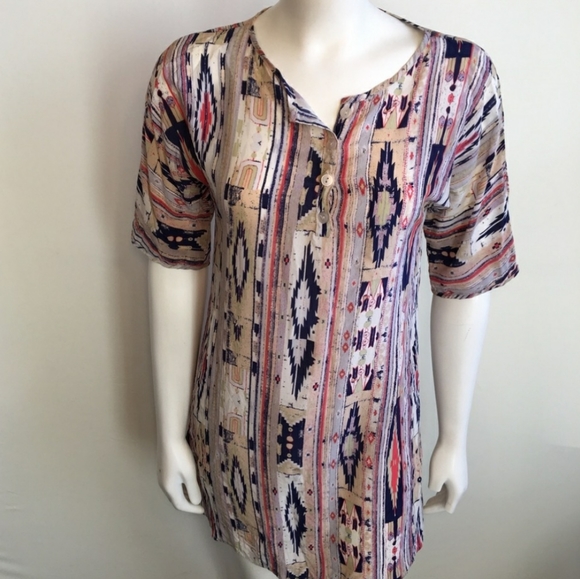 Tucker Tribal Silk Dress - Picture 5 of 5